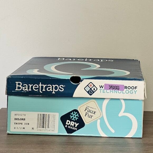 Baretraps Women's Dolors Cozy Winter Booties Size 8.5 Taupe Ice NWT - Picture 8 of 8